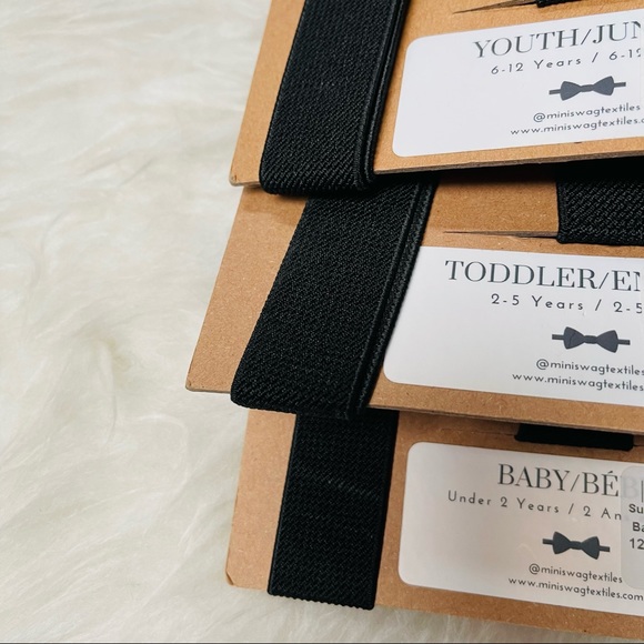 Mini Swag Brand Suspender & Bow Tie Set Black Red Plaid for baby/children - Picture 5 of 5